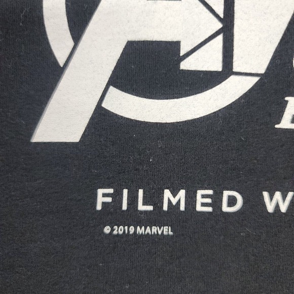 Marvel Avengers Endgame IMAX Movie Promo Iron Man Spiderman Hulk T-Shirt Size L - Picture 7 of 8